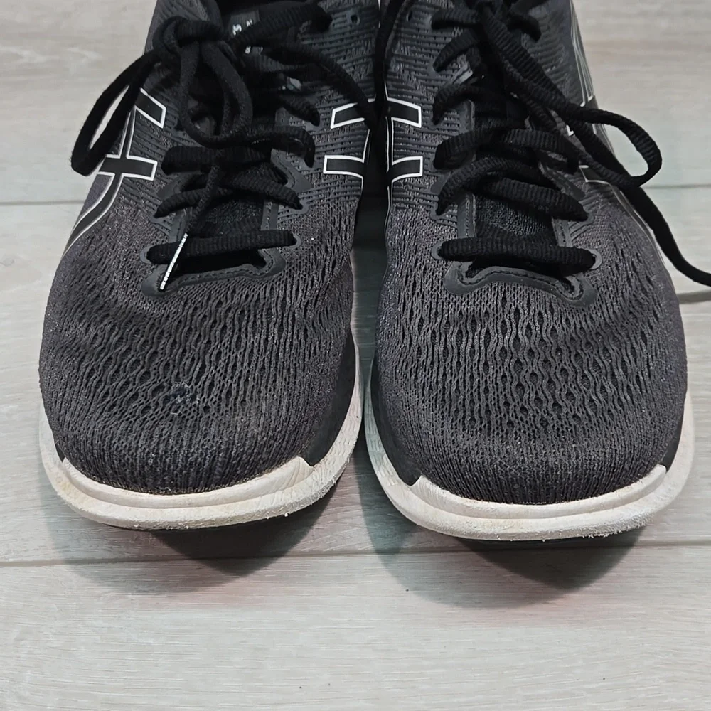 Asics Mens Glideride 3 Black Running Shoes with White Accents Sneakers Sz  11.5
